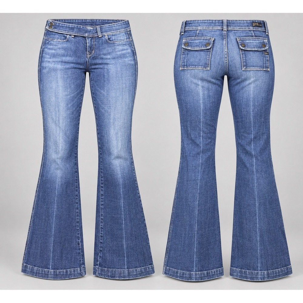 Citizens Of Humanity Vintage Jeans Womens  29 belted bootcut whiskering  y2k